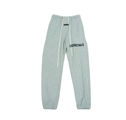 Essentials Fear Of God Logo Grey Sweatpant