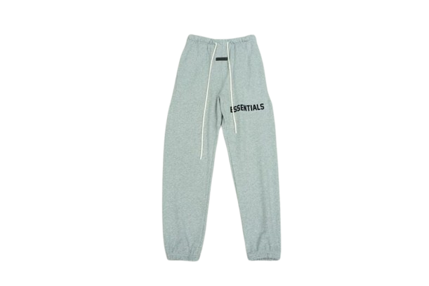 Essentials Fear Of God Logo Grey Sweatpant