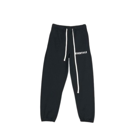 Essentials High Waist Black Sweatpants