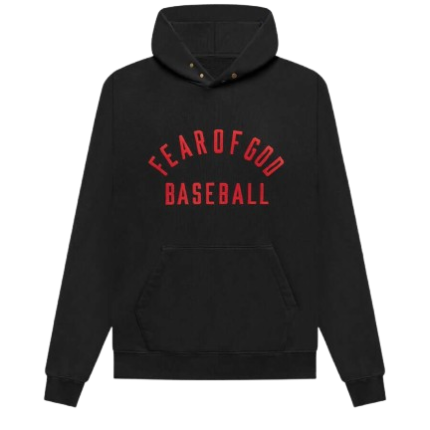 Fear of God Baseball Hoodie – Black